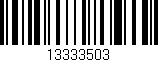 Código de barras (EAN, GTIN, SKU, ISBN): '13333503'