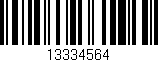 Código de barras (EAN, GTIN, SKU, ISBN): '13334564'