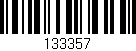 Código de barras (EAN, GTIN, SKU, ISBN): '133357'