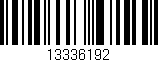 Código de barras (EAN, GTIN, SKU, ISBN): '13336192'