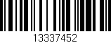 Código de barras (EAN, GTIN, SKU, ISBN): '13337452'