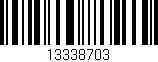 Código de barras (EAN, GTIN, SKU, ISBN): '13338703'