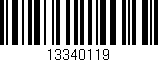 Código de barras (EAN, GTIN, SKU, ISBN): '13340119'