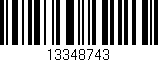 Código de barras (EAN, GTIN, SKU, ISBN): '13348743'