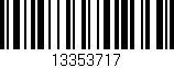Código de barras (EAN, GTIN, SKU, ISBN): '13353717'