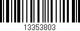 Código de barras (EAN, GTIN, SKU, ISBN): '13353803'