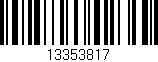 Código de barras (EAN, GTIN, SKU, ISBN): '13353817'