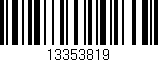 Código de barras (EAN, GTIN, SKU, ISBN): '13353819'