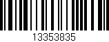 Código de barras (EAN, GTIN, SKU, ISBN): '13353835'