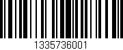 Código de barras (EAN, GTIN, SKU, ISBN): '1335736001'