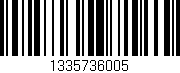 Código de barras (EAN, GTIN, SKU, ISBN): '1335736005'