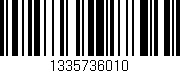 Código de barras (EAN, GTIN, SKU, ISBN): '1335736010'