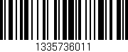 Código de barras (EAN, GTIN, SKU, ISBN): '1335736011'