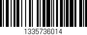 Código de barras (EAN, GTIN, SKU, ISBN): '1335736014'