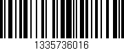 Código de barras (EAN, GTIN, SKU, ISBN): '1335736016'