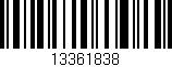 Código de barras (EAN, GTIN, SKU, ISBN): '13361838'