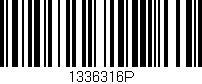 Código de barras (EAN, GTIN, SKU, ISBN): '1336316P'