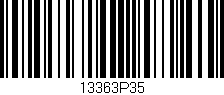 Código de barras (EAN, GTIN, SKU, ISBN): '13363P35'