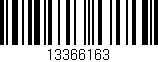 Código de barras (EAN, GTIN, SKU, ISBN): '13366163'