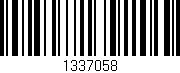Código de barras (EAN, GTIN, SKU, ISBN): '1337058'