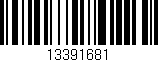 Código de barras (EAN, GTIN, SKU, ISBN): '13391681'