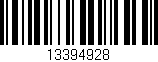 Código de barras (EAN, GTIN, SKU, ISBN): '13394928'