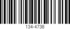 Código de barras (EAN, GTIN, SKU, ISBN): '134-4738'
