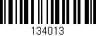 Código de barras (EAN, GTIN, SKU, ISBN): '134013'
