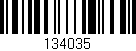 Código de barras (EAN, GTIN, SKU, ISBN): '134035'