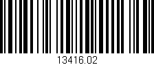 Código de barras (EAN, GTIN, SKU, ISBN): '13416.02'