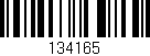 Código de barras (EAN, GTIN, SKU, ISBN): '134165'