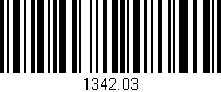 Código de barras (EAN, GTIN, SKU, ISBN): '1342.03'