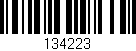 Código de barras (EAN, GTIN, SKU, ISBN): '134223'