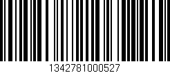 Código de barras (EAN, GTIN, SKU, ISBN): '1342781000527'