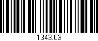 Código de barras (EAN, GTIN, SKU, ISBN): '1343.03'