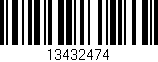 Código de barras (EAN, GTIN, SKU, ISBN): '13432474'
