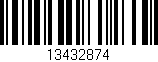 Código de barras (EAN, GTIN, SKU, ISBN): '13432874'