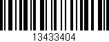 Código de barras (EAN, GTIN, SKU, ISBN): '13433404'