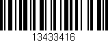 Código de barras (EAN, GTIN, SKU, ISBN): '13433416'