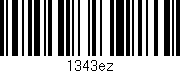 Código de barras (EAN, GTIN, SKU, ISBN): '1343ez'