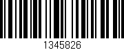 Código de barras (EAN, GTIN, SKU, ISBN): '1345826'