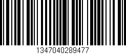 Código de barras (EAN, GTIN, SKU, ISBN): '1347040289477'