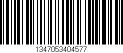 Código de barras (EAN, GTIN, SKU, ISBN): '1347053404577'
