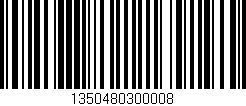 Código de barras (EAN, GTIN, SKU, ISBN): '1350480300008'