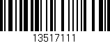 Código de barras (EAN, GTIN, SKU, ISBN): '13517111'