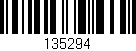 Código de barras (EAN, GTIN, SKU, ISBN): '135294'