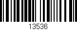 Código de barras (EAN, GTIN, SKU, ISBN): '13536'