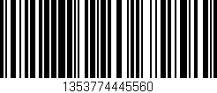 Código de barras (EAN, GTIN, SKU, ISBN): '1353774445560'
