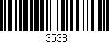 Código de barras (EAN, GTIN, SKU, ISBN): '13538'