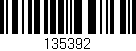 Código de barras (EAN, GTIN, SKU, ISBN): '135392'